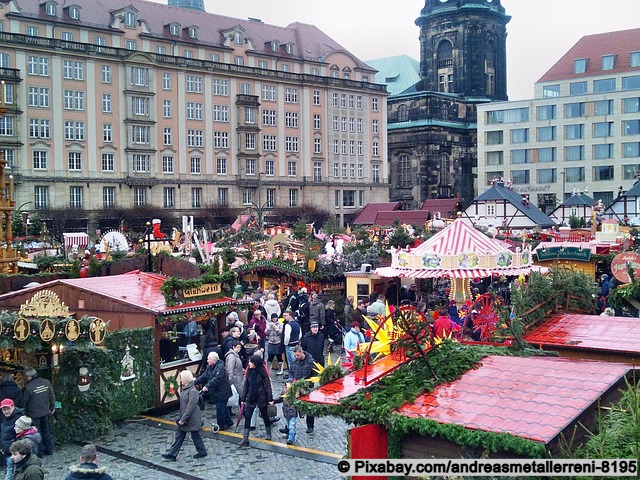 Der Striezelmarkt in Dresden