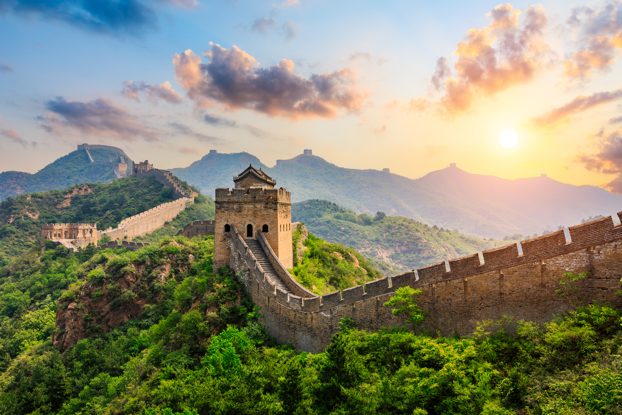 Atemberaubender Blick über die Chinesische Mauer