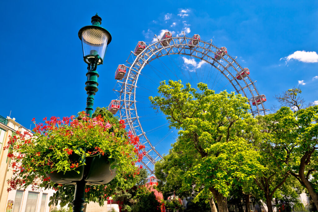 Das Riesenrad im Prater in Wien