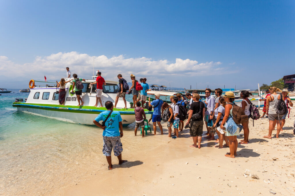 Speedboot auf den Gili-Inseln in Lombok