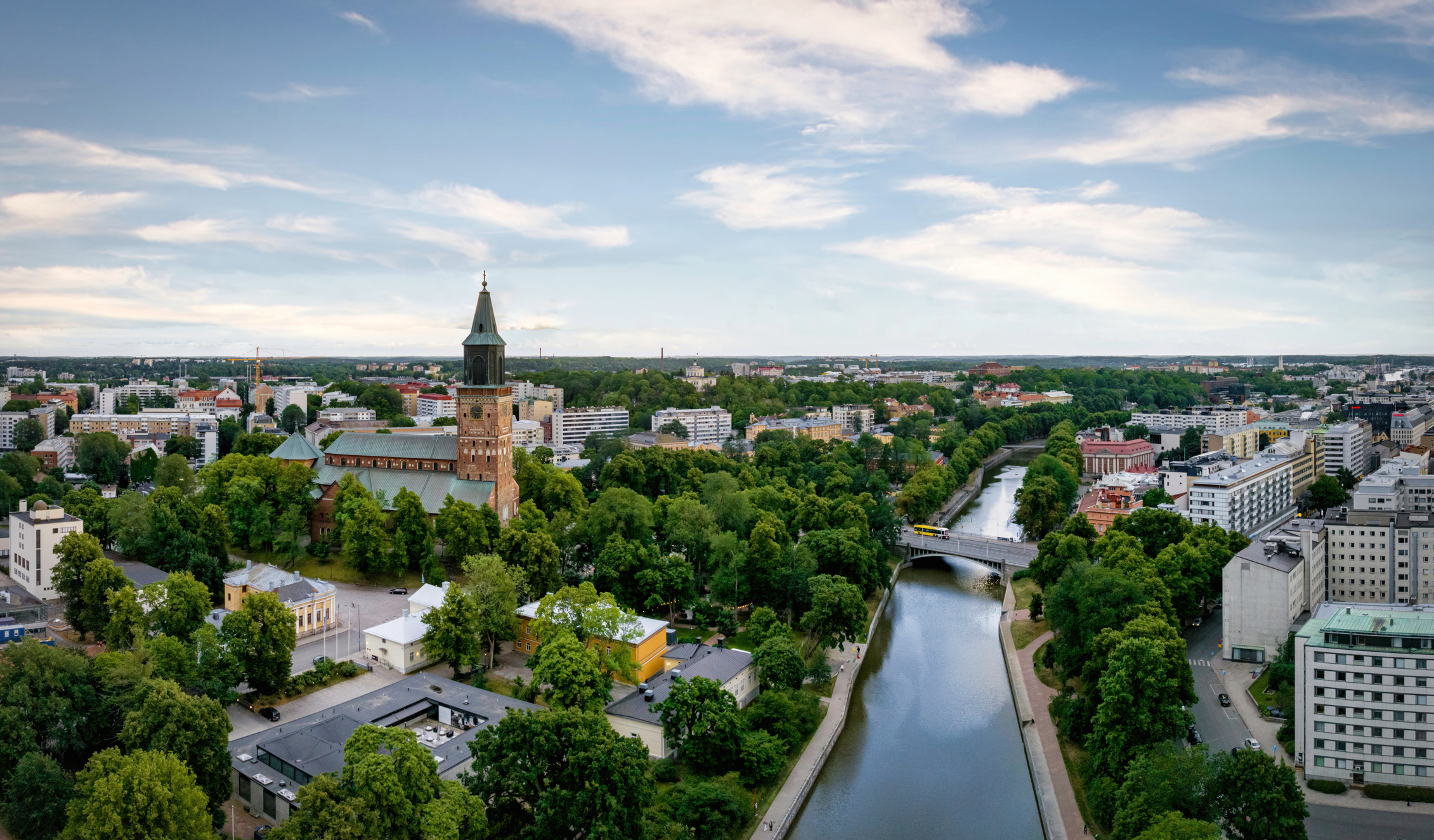 Blick auf die Stadt Turku in Finnland