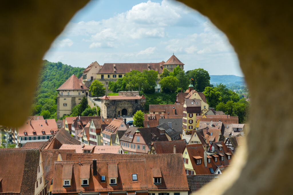 Blick über die Altstadt von Tübingen