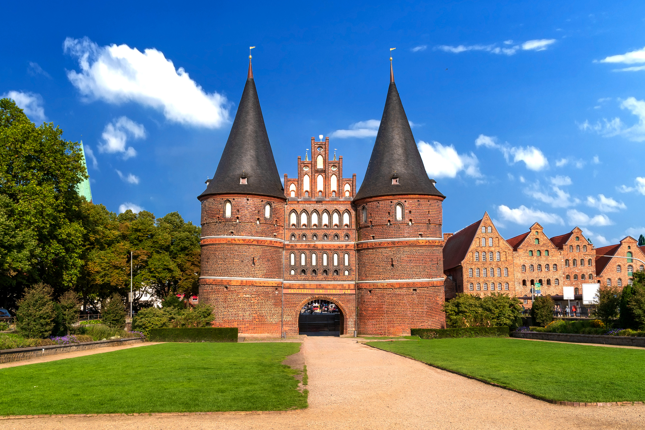 Das Holstentor in der Hansestadt Lübeck