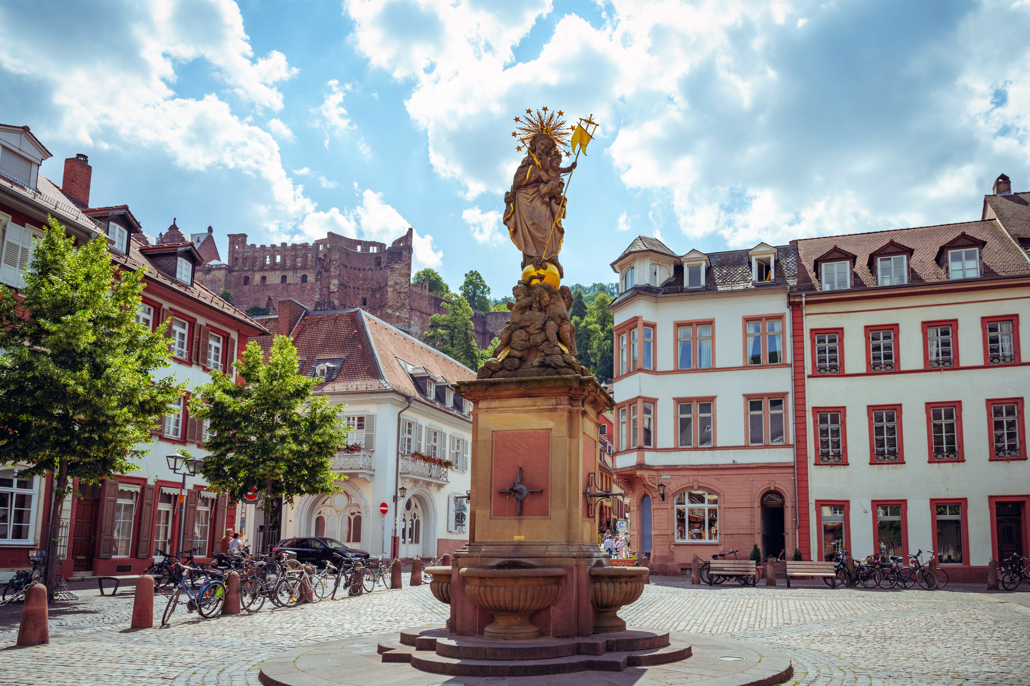 Der Kornmarkt in Heidelberg