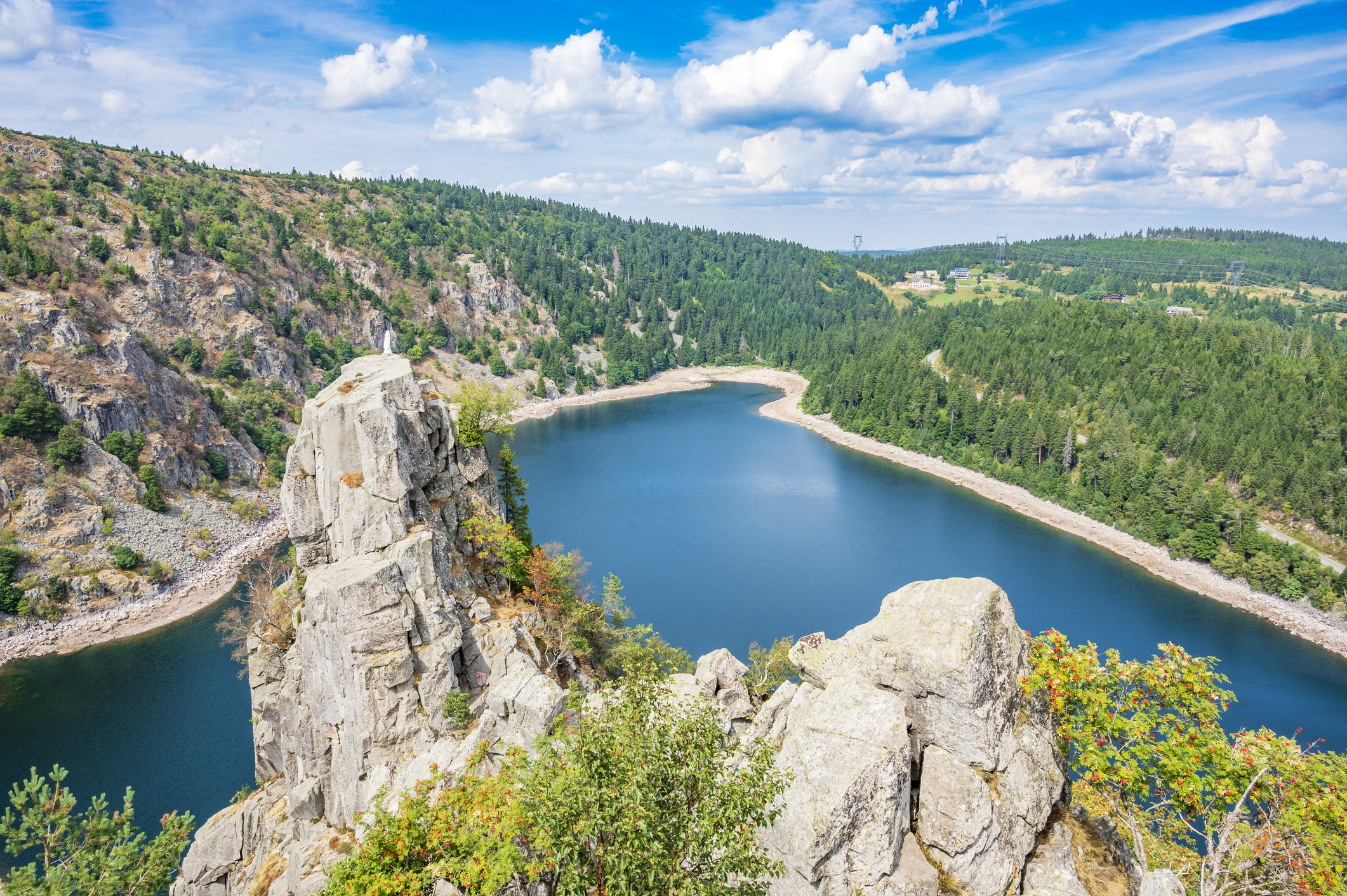 Der Lac Blanc See in den Vogesen in Frankreich