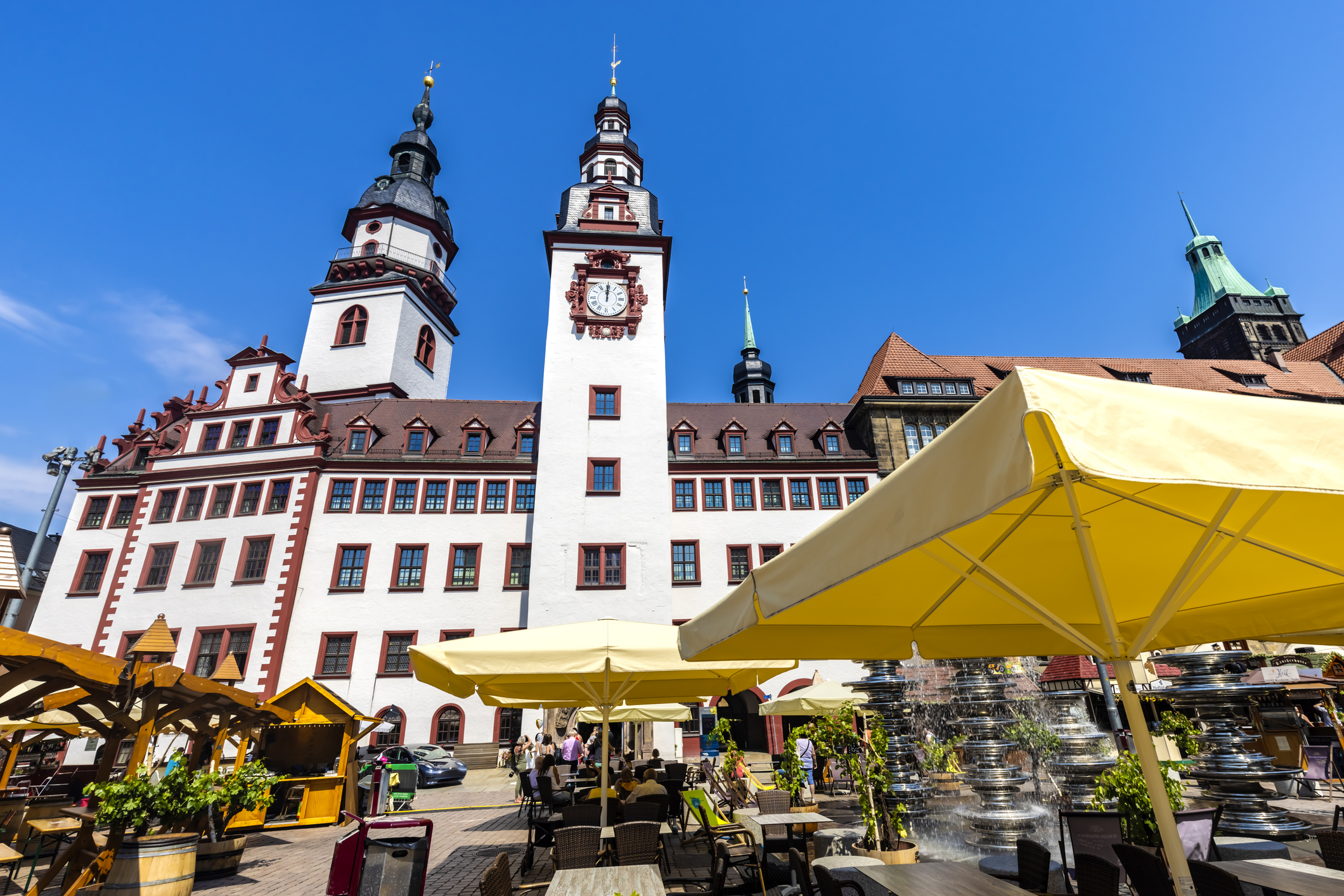 Der Marktplatz in Chemnitz