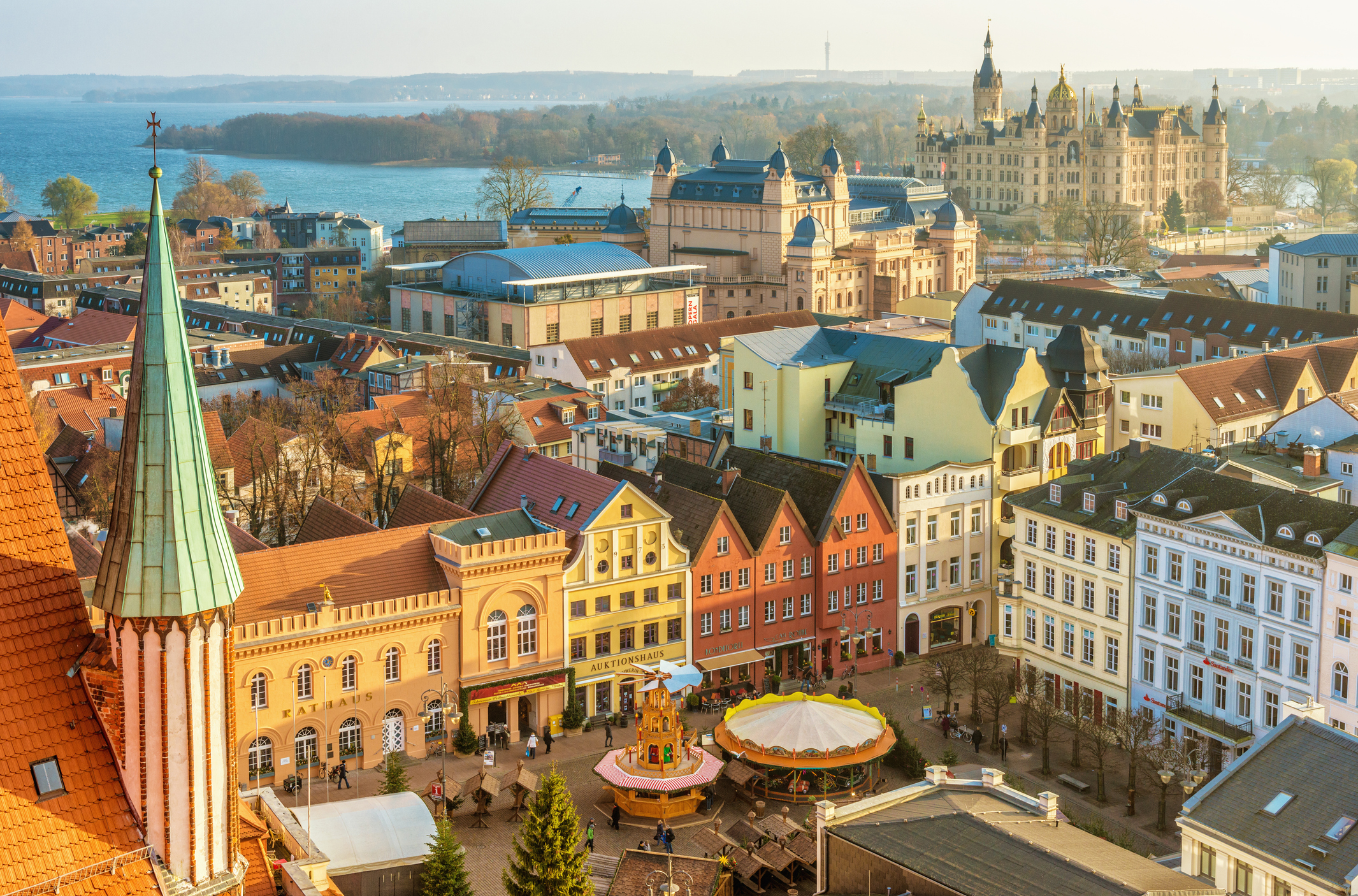 Der Weihnachtsmarkt in der Schweriner Innenstadt