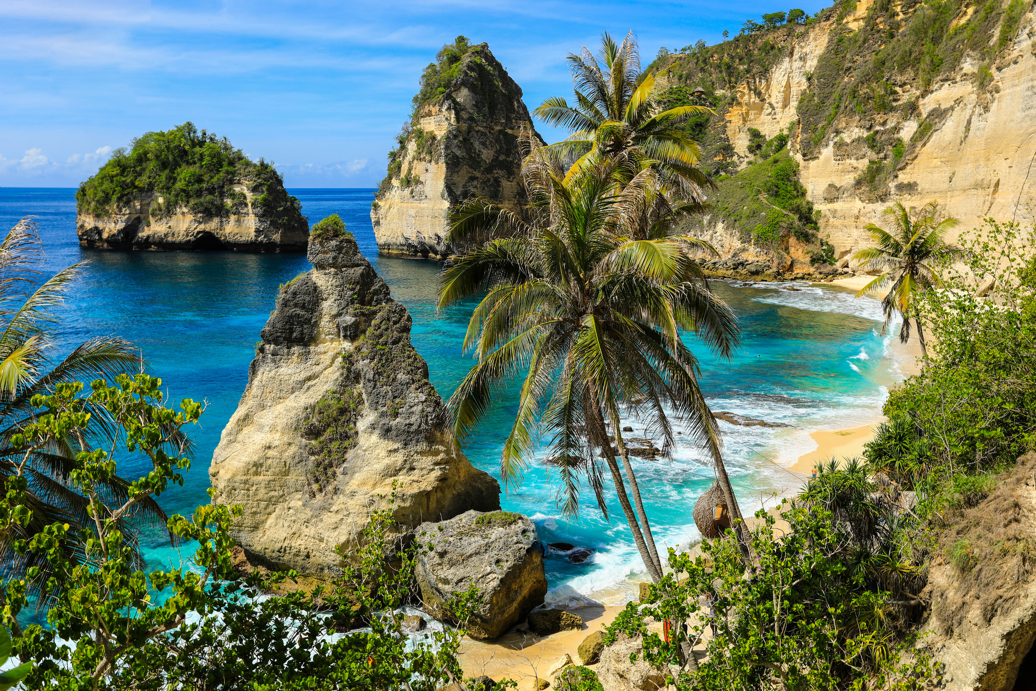 Der beliebte Diamantenstrand auf Bali