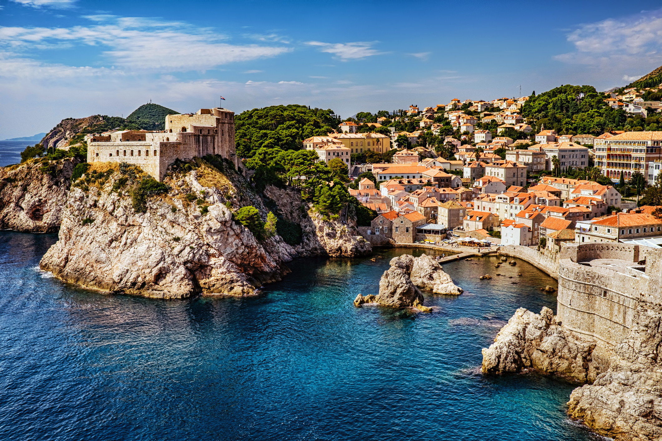 Die Altstadt von Dubrovnik direkt am Wasser