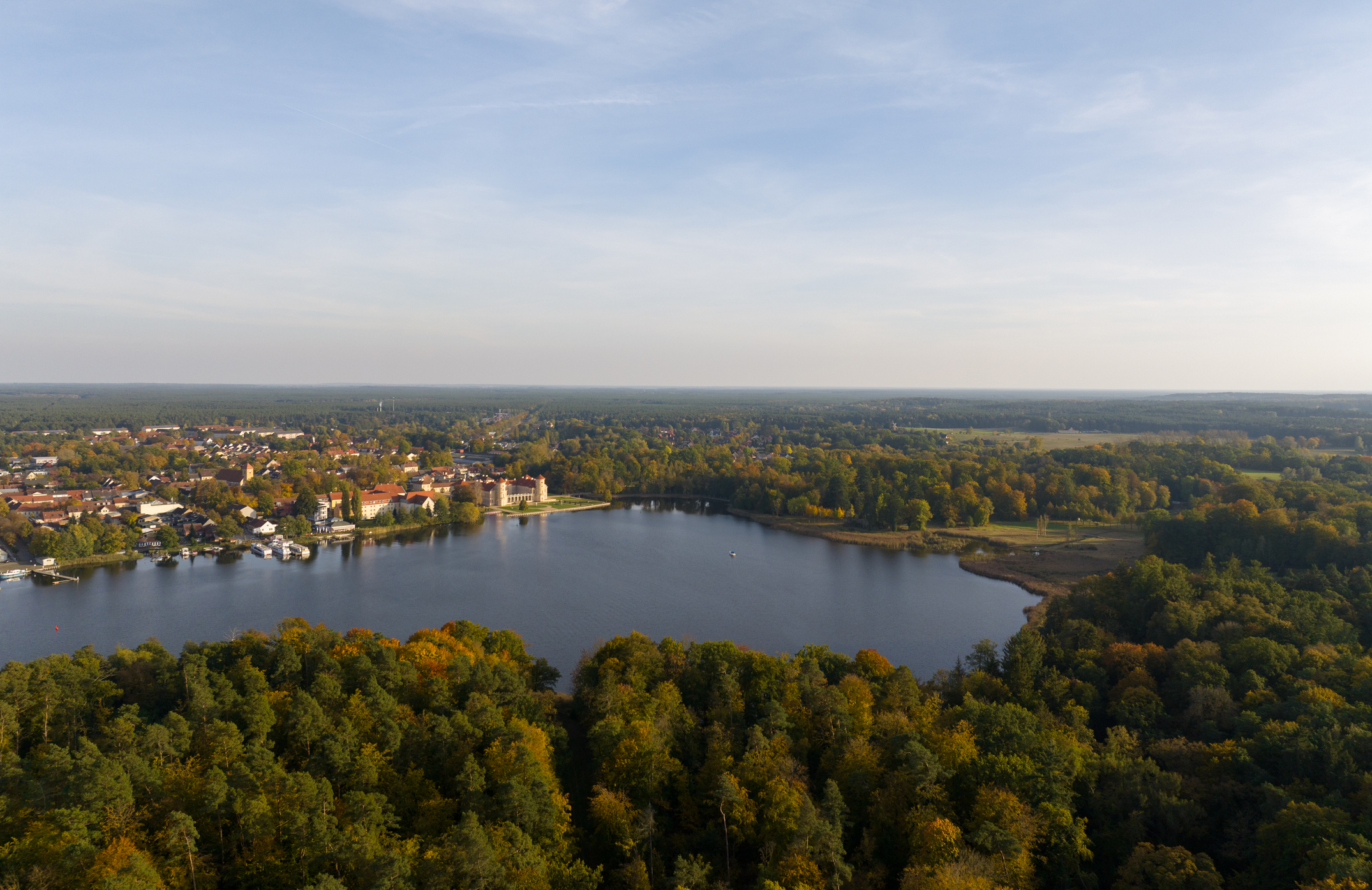 Die idyllische Stadt Rheinsberg direkt am Rheinsberger See