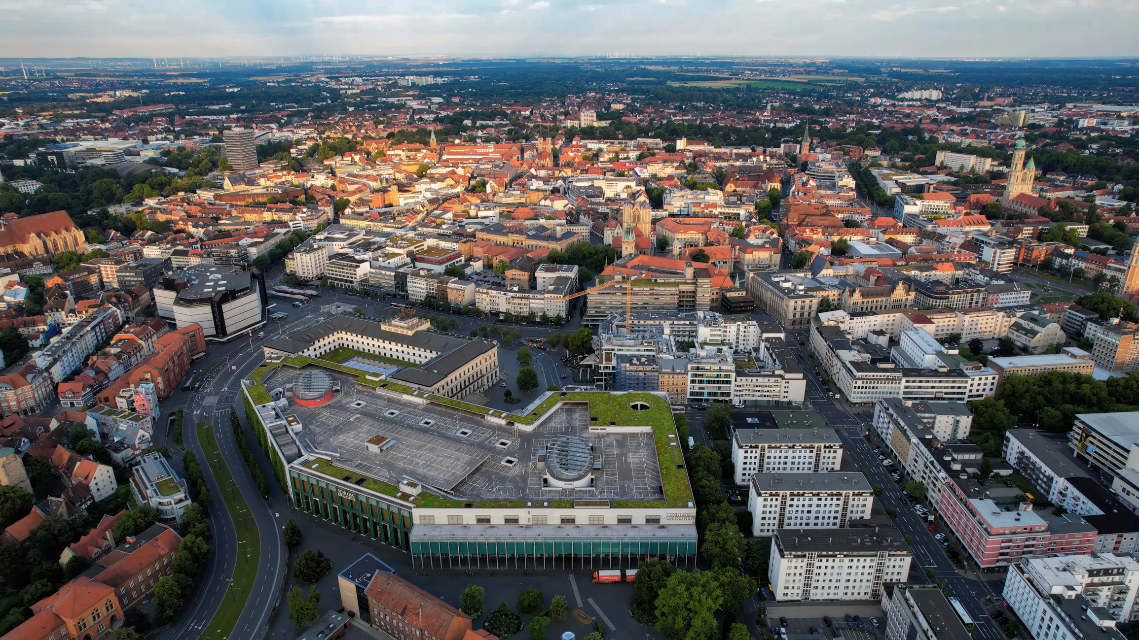 Luftbild der Stadt Braunschweig