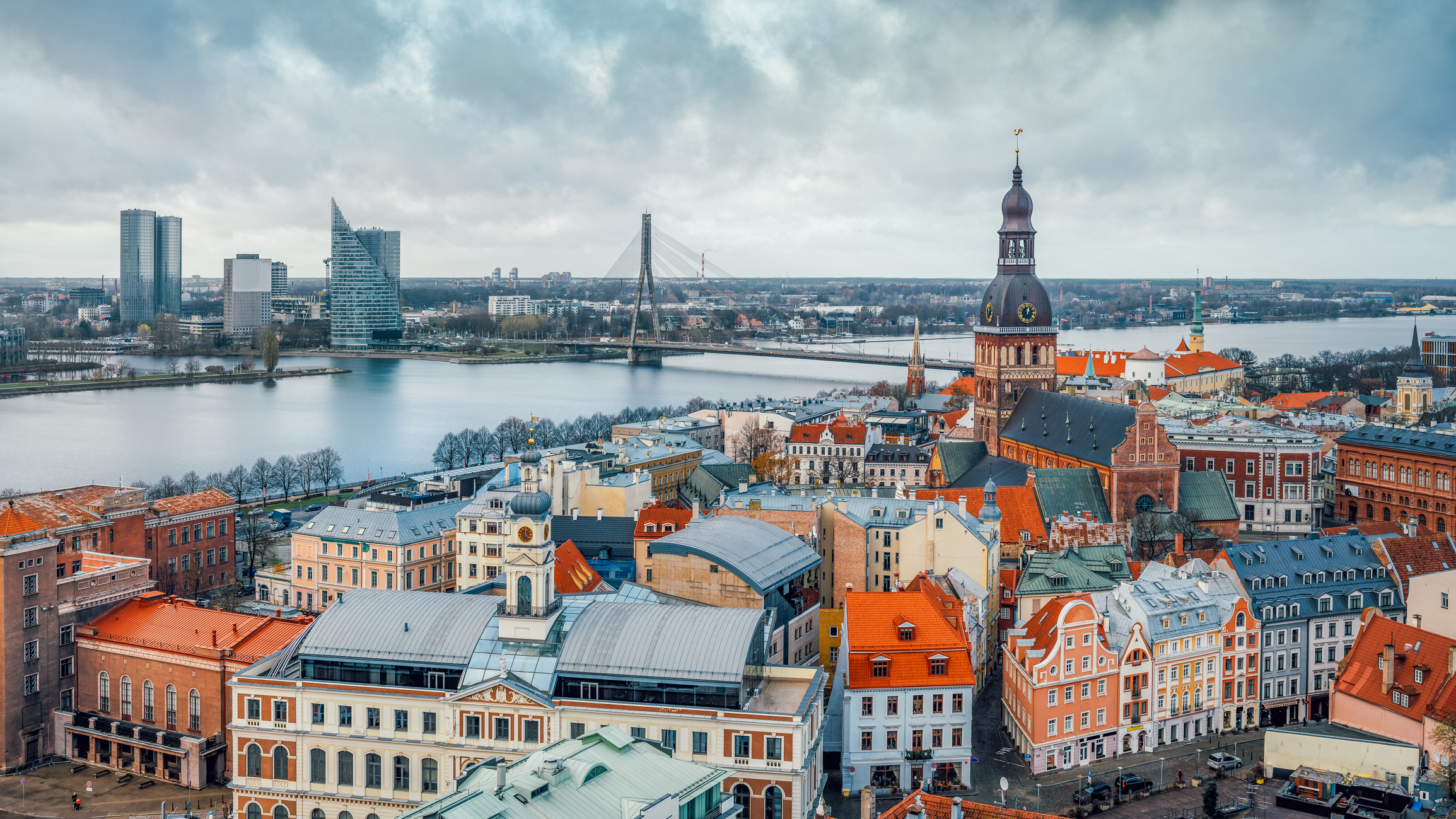 Wunderschönes Luftbild von Riga