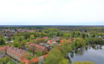 Blick auf die Stadt Eberswalde vom Finowturm - Bildnachweis: Dynamoland Stock-Datei-ID: 1406194584 – Lizenz vom: 08.06.2025