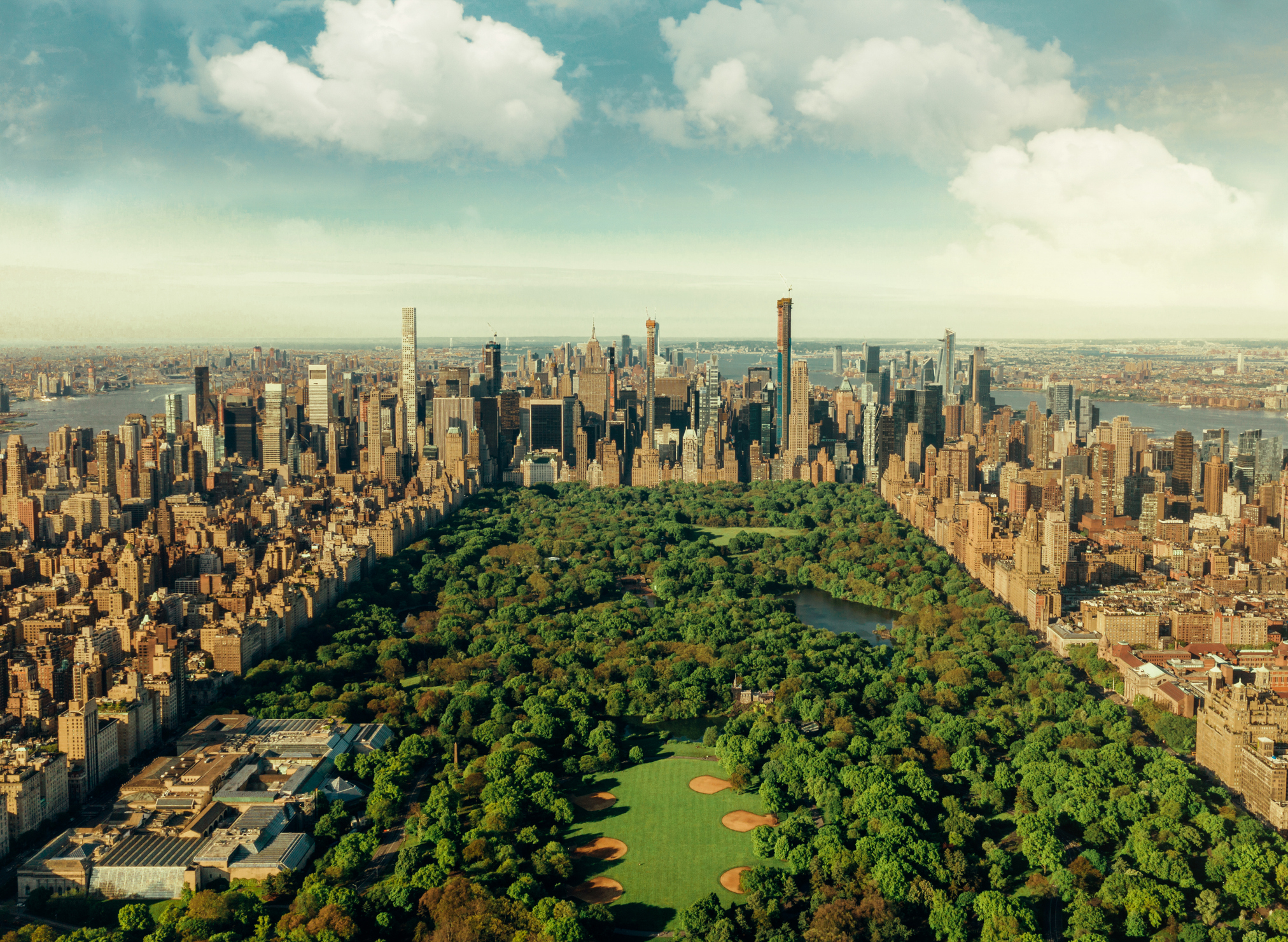 Luftbild vom Central Park in New York City - Bildnachweis: Orbon Alija Stock-Datei-ID: 1187802081 – Lizenz vom: 09.07.2025