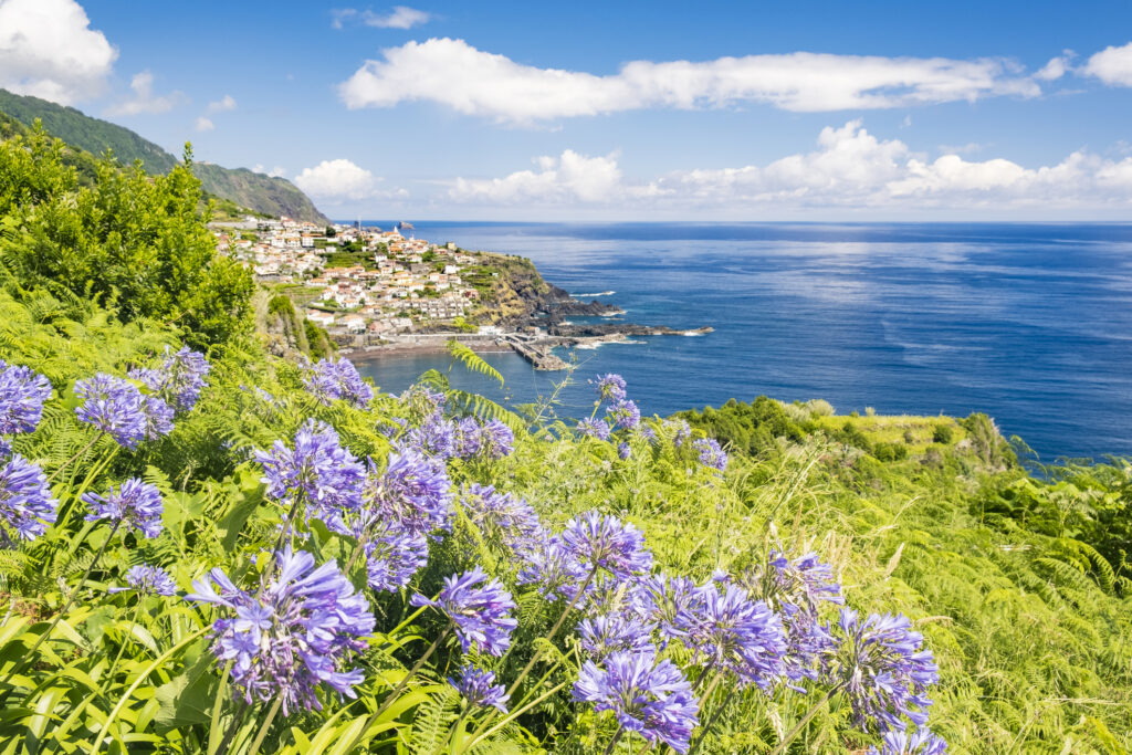 Das Küstendorf Seixal auf der Insel Madeira - Bildnachweis: Sjo Stock-Datei-ID: 1255894250 – Lizenz vom: 03.07.2025