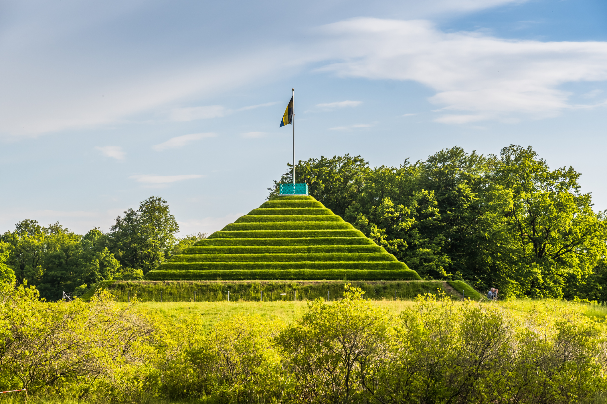 Die grüne Pyramide im Park Branitz in Cottbus