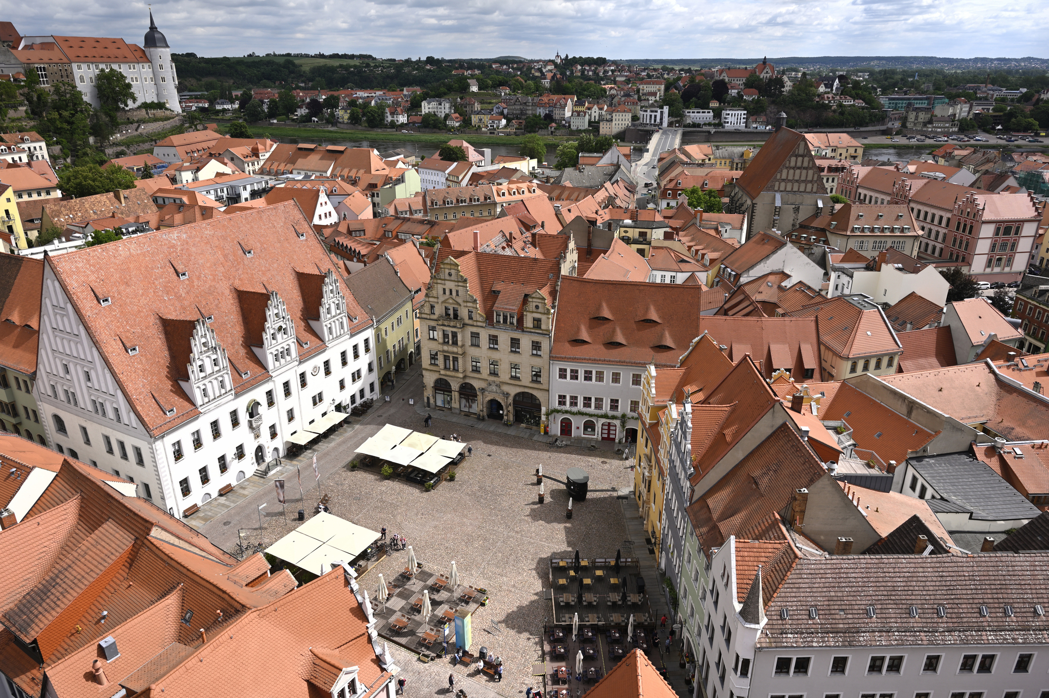 Das Stadtzentrum von Meißen in Sachsen - Bildnachweis: wangyangcn Stock-Datei-ID: 1487145609 – Lizenz vom: 03.07.2025
