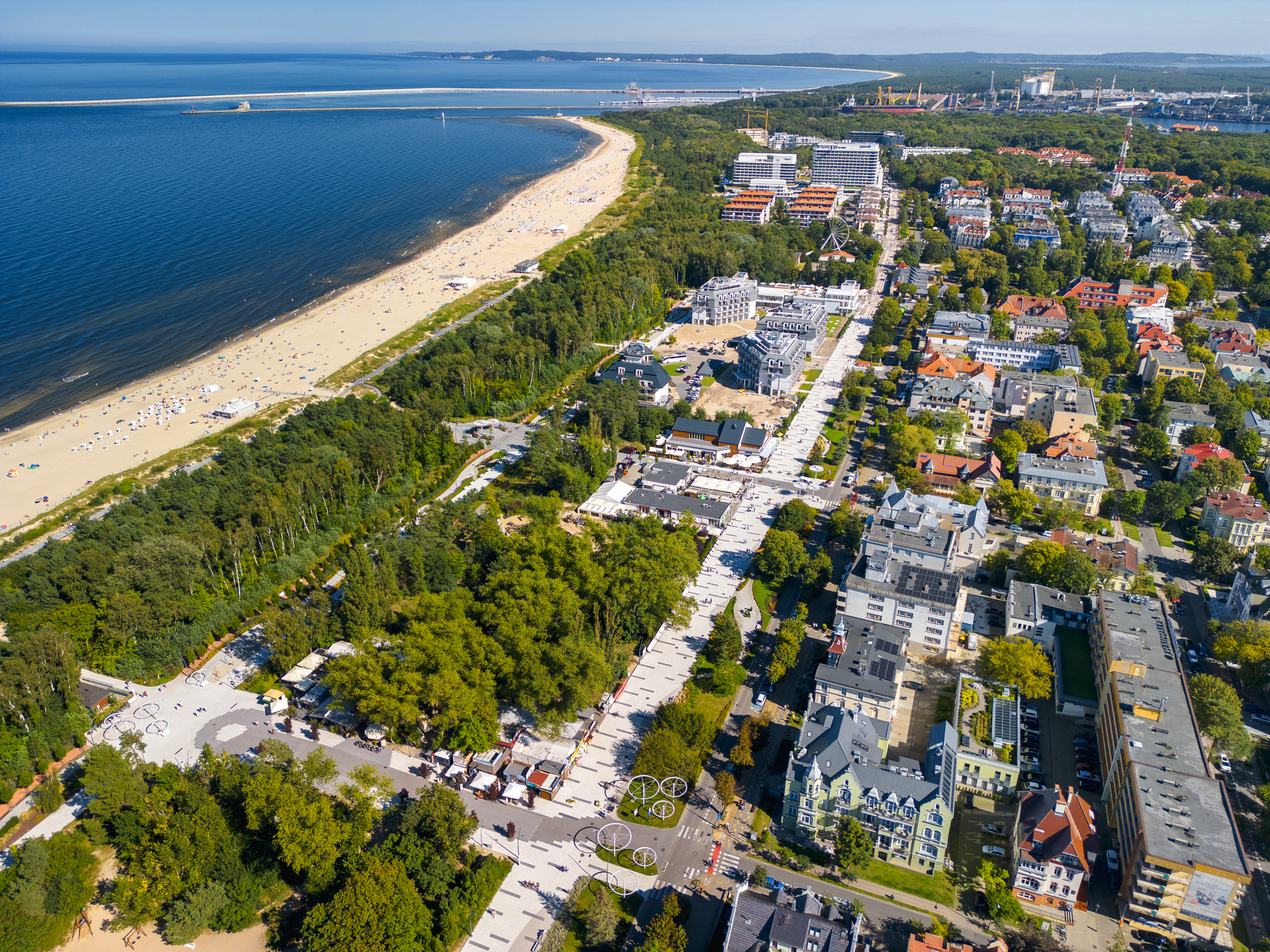 Luftbild von Swinemünde in Polen - Bildnachweis: pawel.gaul Stock-Datei-ID: 2148723060 – Lizenz vom: 09.07.2025
