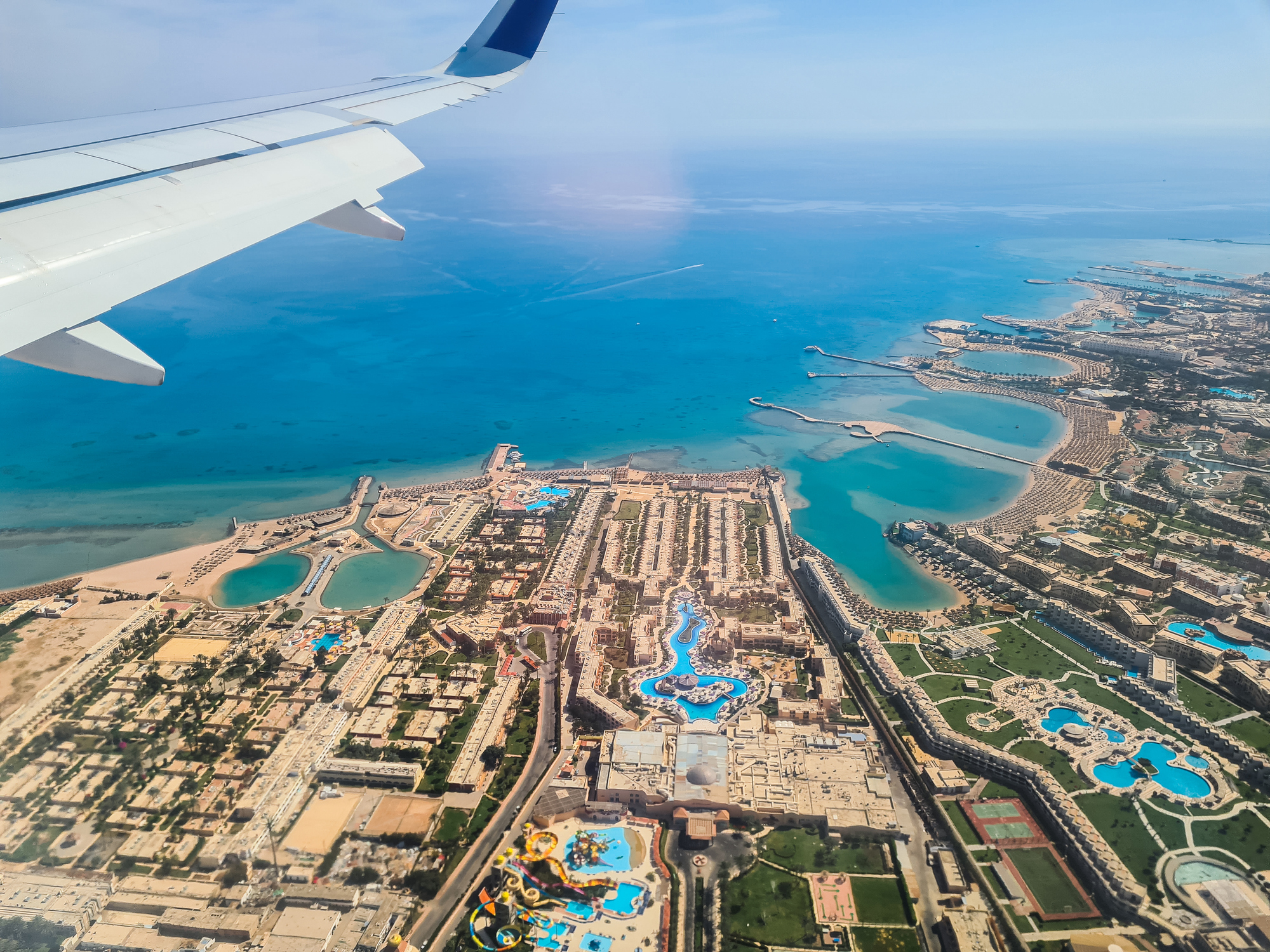 Anflug nach Hurghada – Der Weg ans Rote Meer