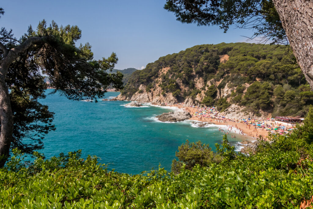 Blick auf den Strand Cala Sa Boadella - Bildnachweis: AlesiaAvs Stock-Datei-ID: 2178362929 – Lizenz vom: 12.07.2025