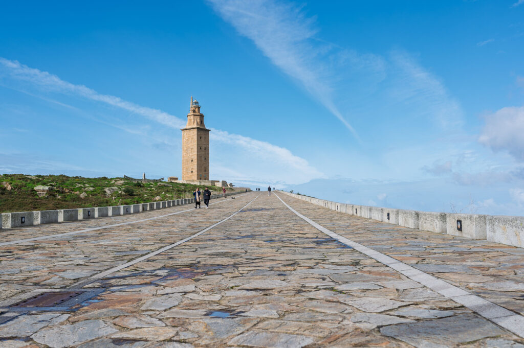 Römischer Leuchtturm an der Küste von A Coruña in Galicien.